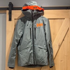 Helly Hansen Garibaldi Gray Jacket with Orange Accents